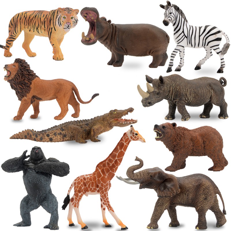 Simulation Animal Models Toys Wild Animal World Elephant Crocodile