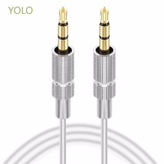 YOLO High Quality Audio Aux Cable For Phone 3.5mm Jack Audio Cable For Computer Connect Cable Aux Cord Computer Cables Headphone Accessories Speaker Aux Line Male To Male/Multicolor