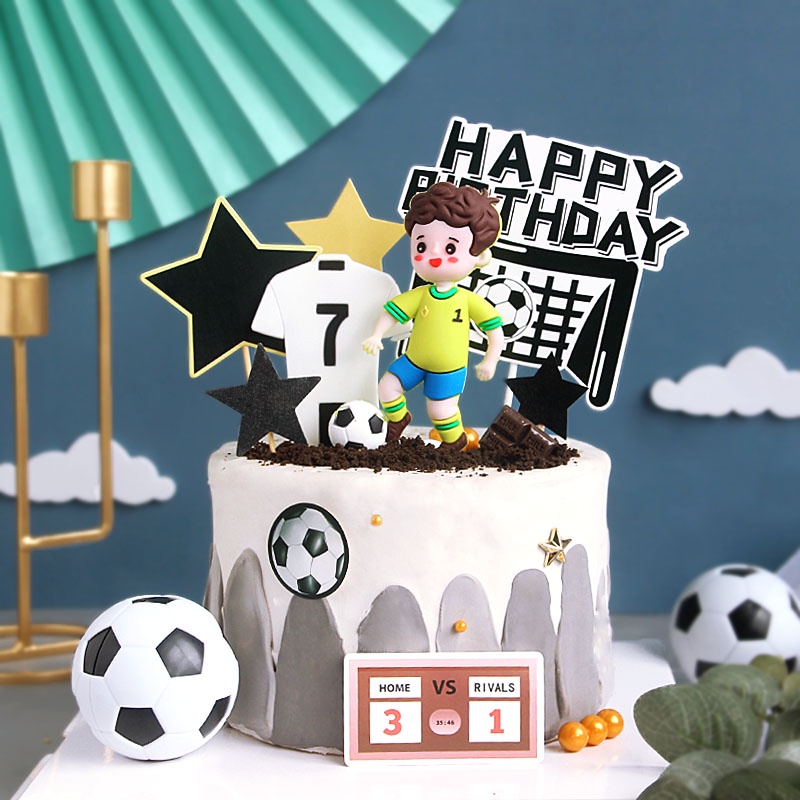 【 】Football Soccer Trophy Argentina Mesi Cake Topper Cutter 足球蛋糕插件