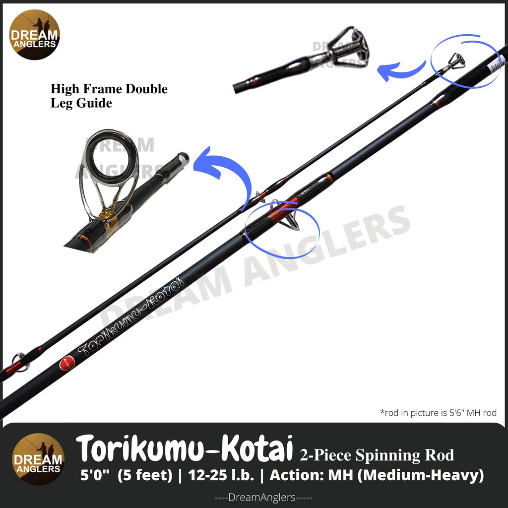 5 foot medium action spinning rod