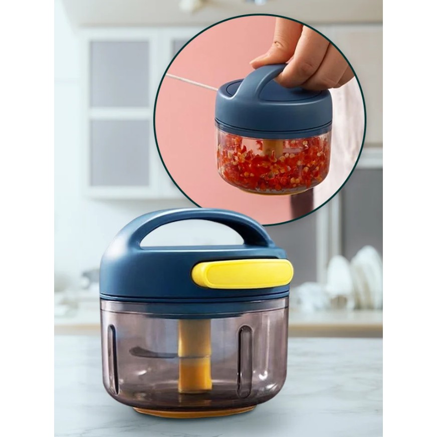 500ml & 900ml Manual Food Chopper Hand Pull Blender Pengisar Manual