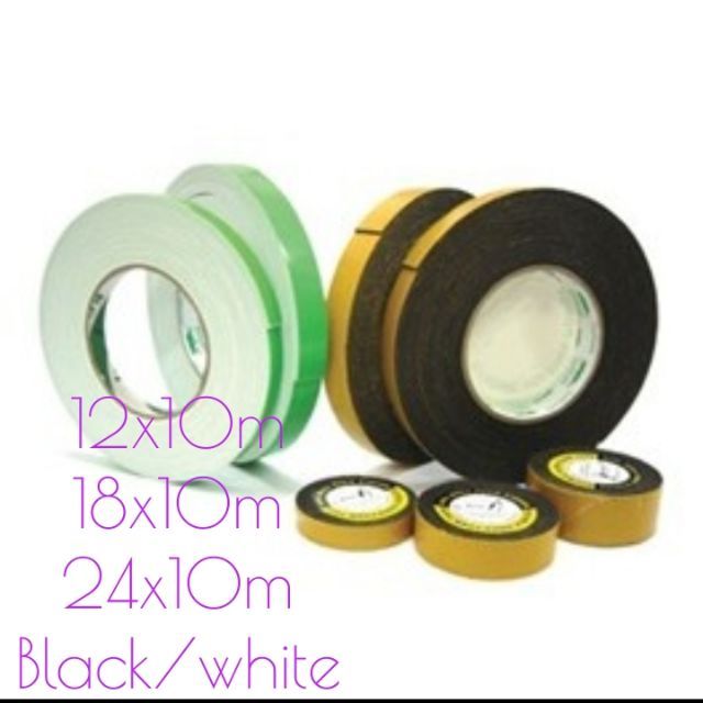 Double Sided Foam Tape Eva 12mm 18mm 24mm X 10m Shopee Malaysia