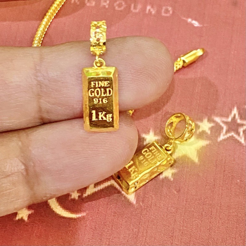 Charm Dangle Jongkong Emas 916 Shopee Malaysia