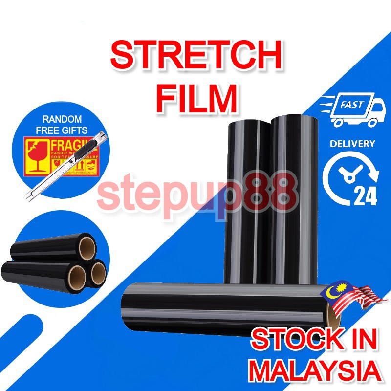 2.5KG 50CM Width Black Stretch Film Packing Wrapping Film Shopee Malaysia