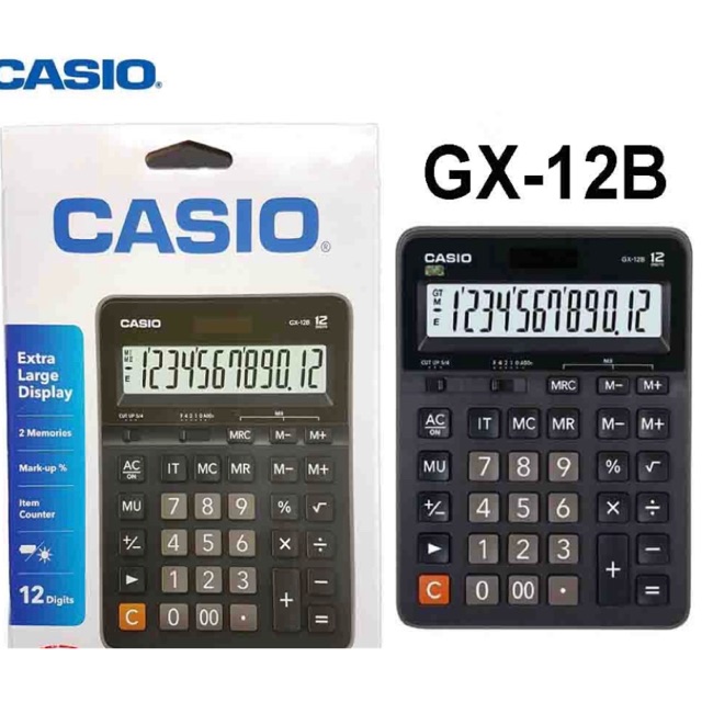 💯 %ORIGINAL Casio Calculator 12 Digits GX-12B | Shopee Malaysia