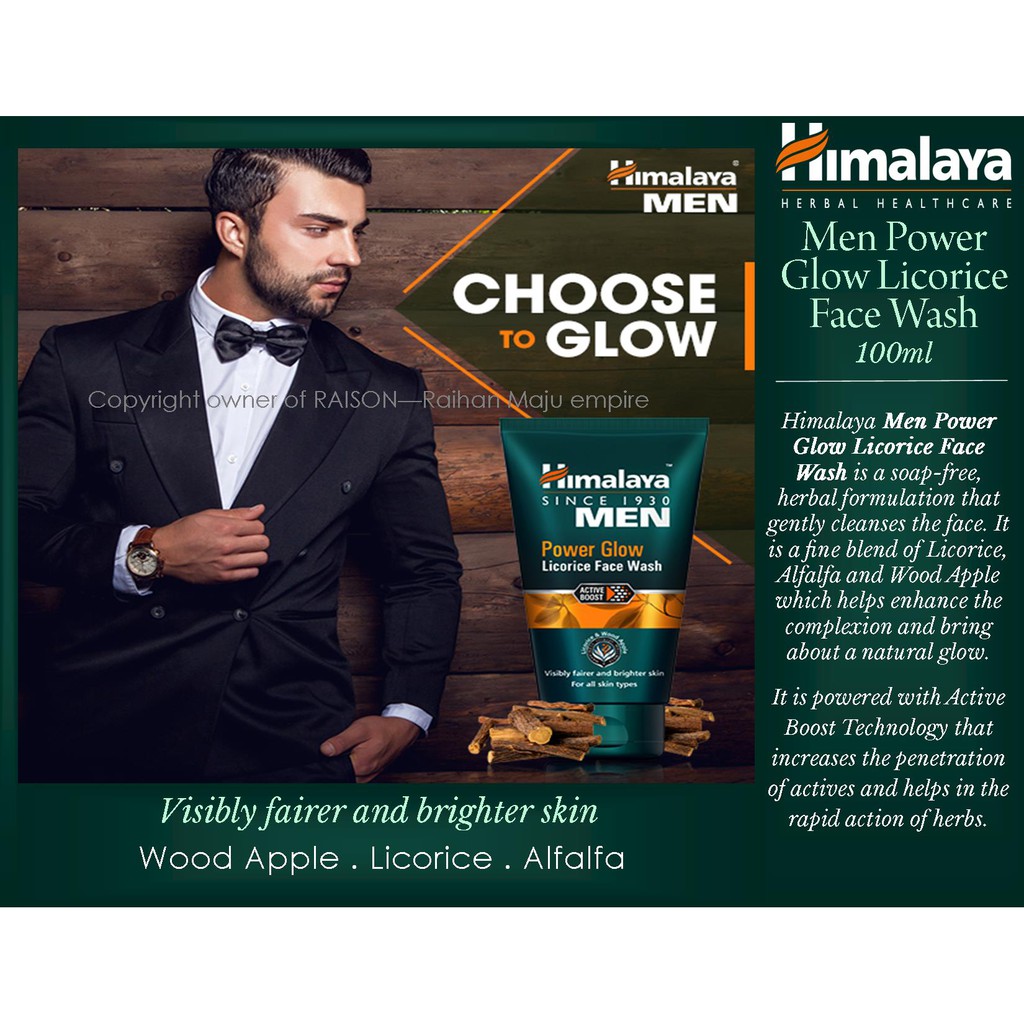 himalaya men power glow