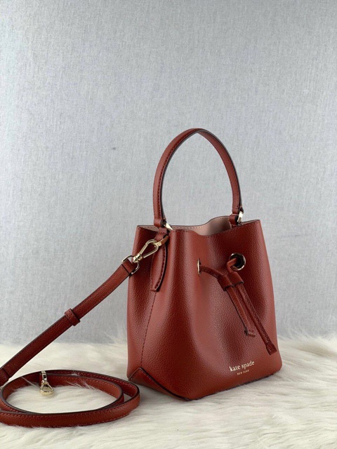 KATE SPADE EVA SMALL BUCKET CROSSBODY IN CHESTNUTBUTTER (BROWN) | Shopee  Malaysia