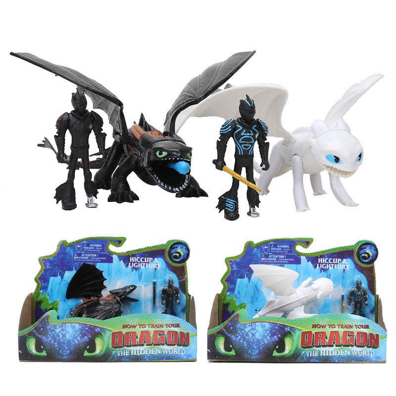 light fury and hiccup toy