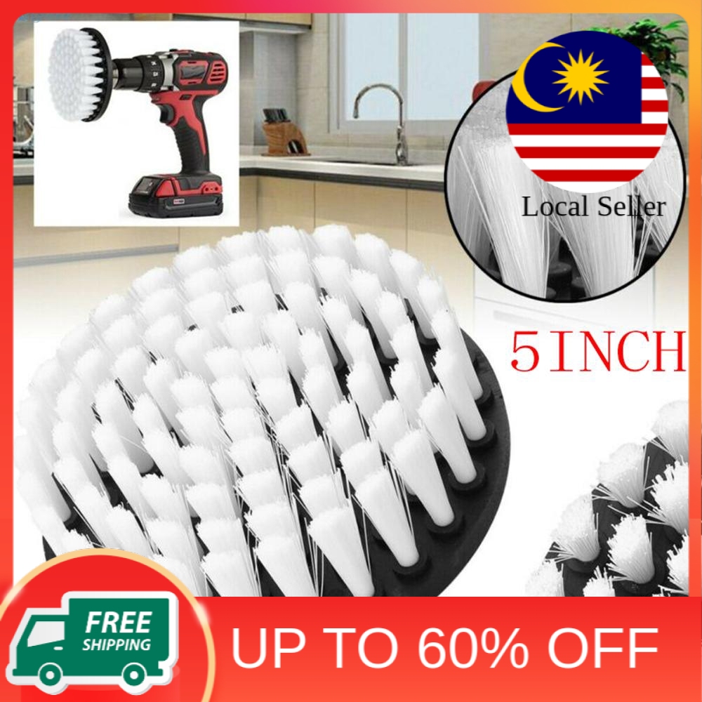 Tempatan - Car Wheel Furniture Cleaning Drill Brush Detailing Tire Washing Soft Bristle Ship Today