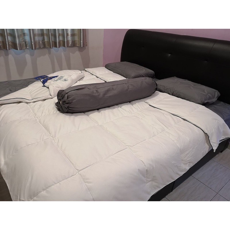 Comforter hilton viral queen/king set original | Shopee Malaysia