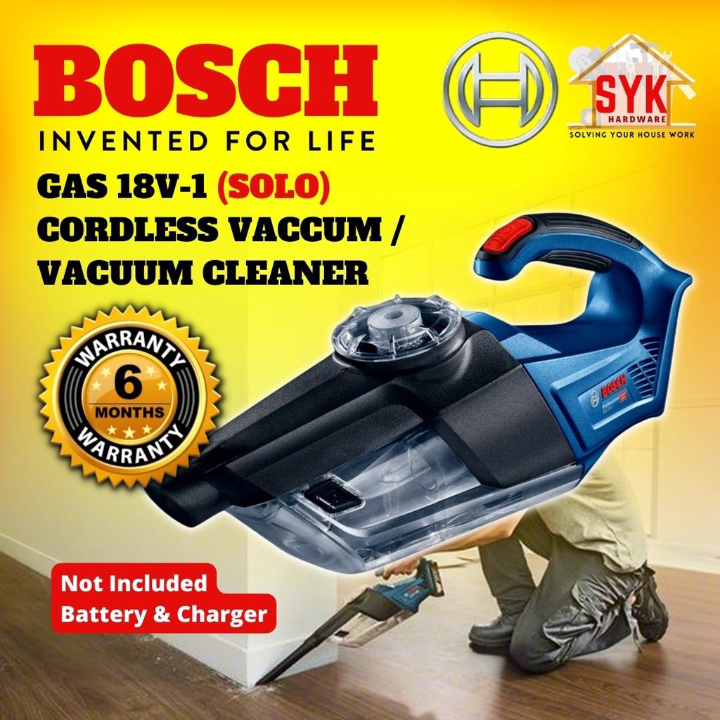 SYK BOSCH GAS 18V-1 GAS18V-1 Solo Cordless Vacuum Cleaner Vacuum Cordless Wireless Vacuum Cleaner-06019C62LO