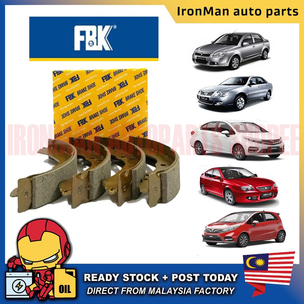 FBK AUTOMOTIVE CAR PARTS REAR BRAKE SHOE PROTON SAGA ISWARA BLM FLX