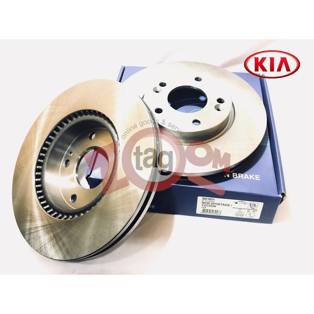Detroit Axle 12.60" Front Brake Rotor & Pad Kit For Hyundai Sonata/Tucson, Kia Cadenza