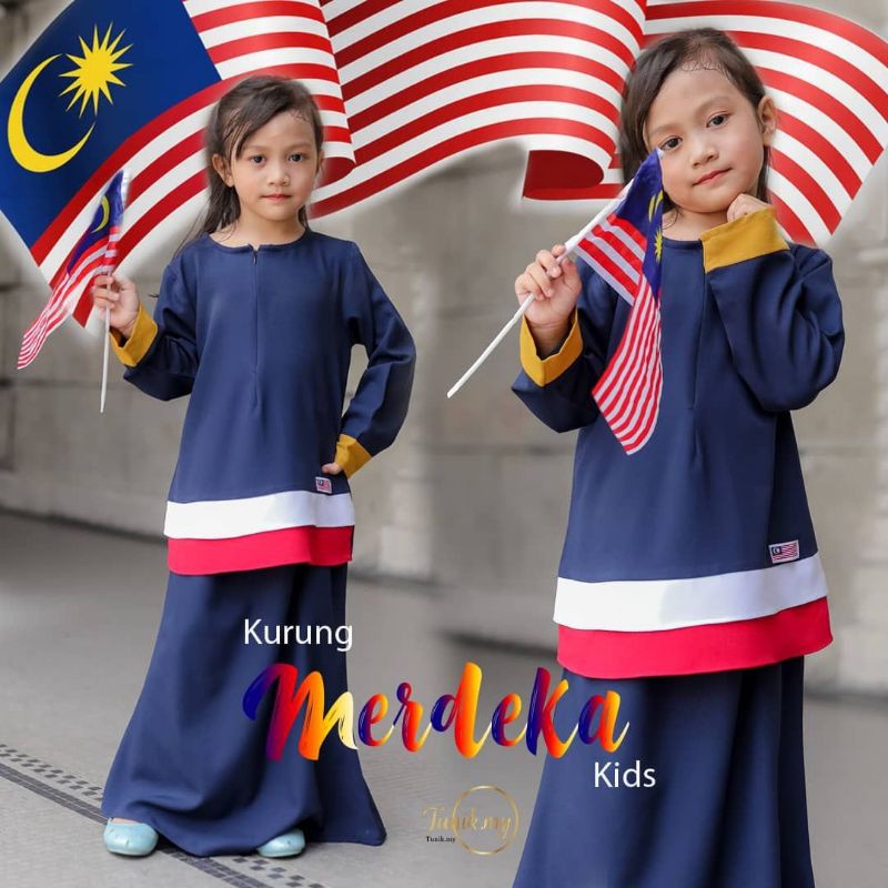 Baju Merdeka Budak Kurung Merdeka Kids Shopee Malaysia