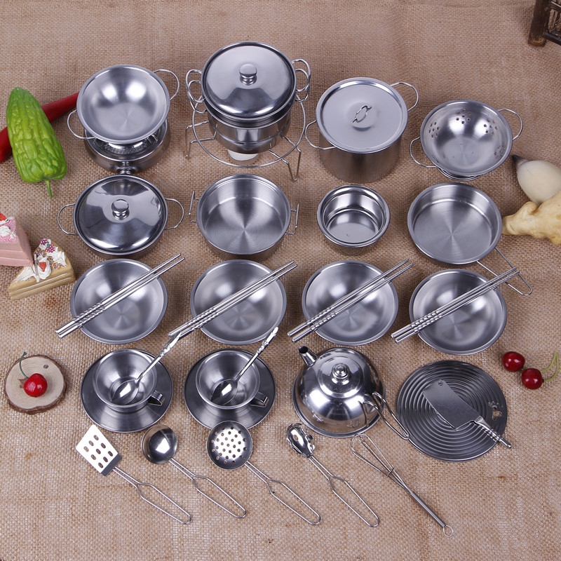 baby steel kitchen set