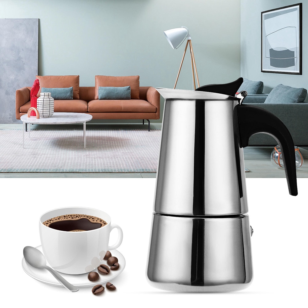 LAFA Stainless Steel Moka Pot Coffee Maker Pot Mocha Espresso Latte