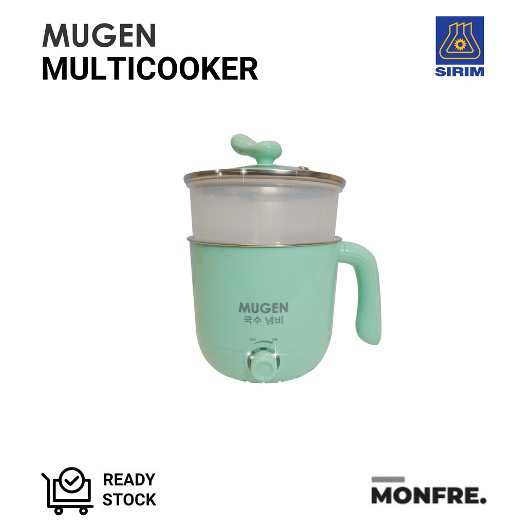 MUGEN 1.6L Multicooker, Oden Cooker, Steamer, Portable Pot, Rice Cooker