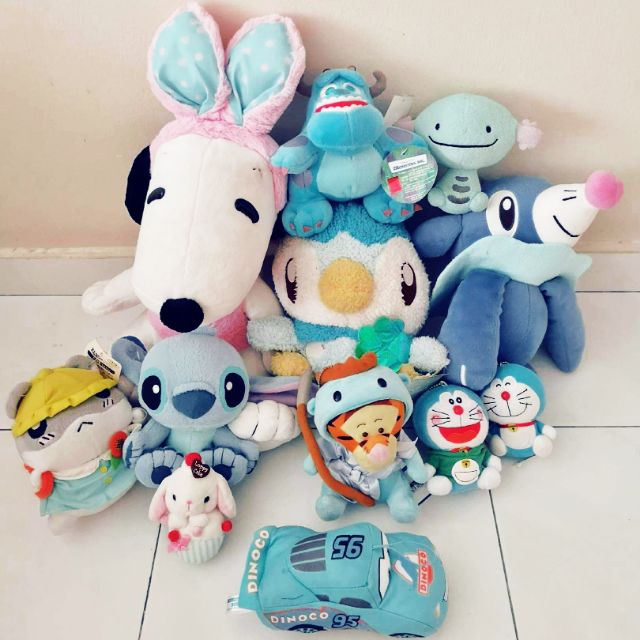 blue plushies