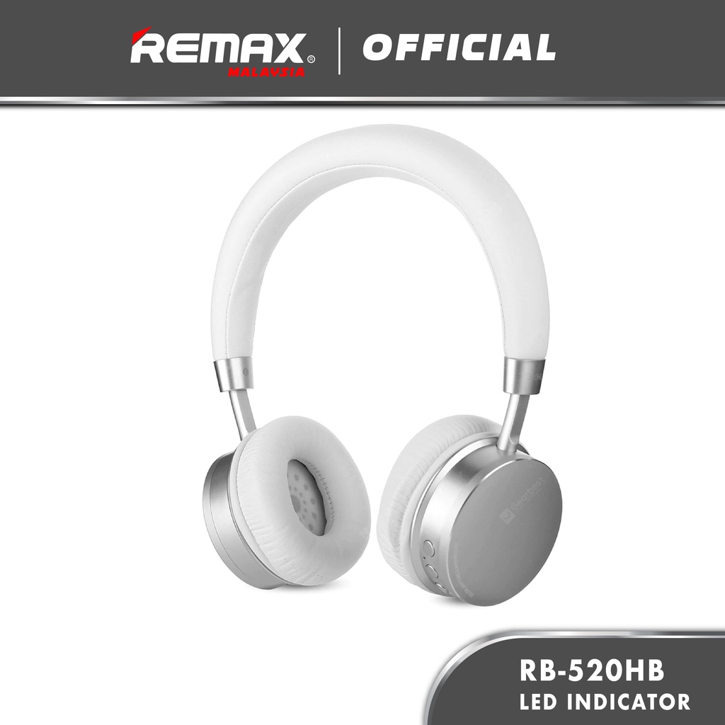 Remax RB-520HB Wearing A Bluetooth v4.2 Leather Headphones With HD Sound Quality