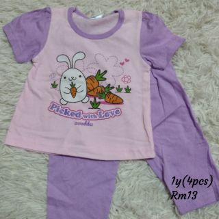Set baju  tidur Anakku  Hello Kitty Disney Shopee Malaysia