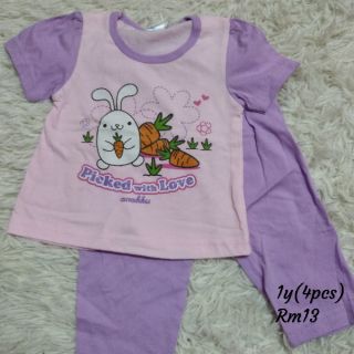 Set baju  tidur Anakku  Hello Kitty Disney Shopee Malaysia