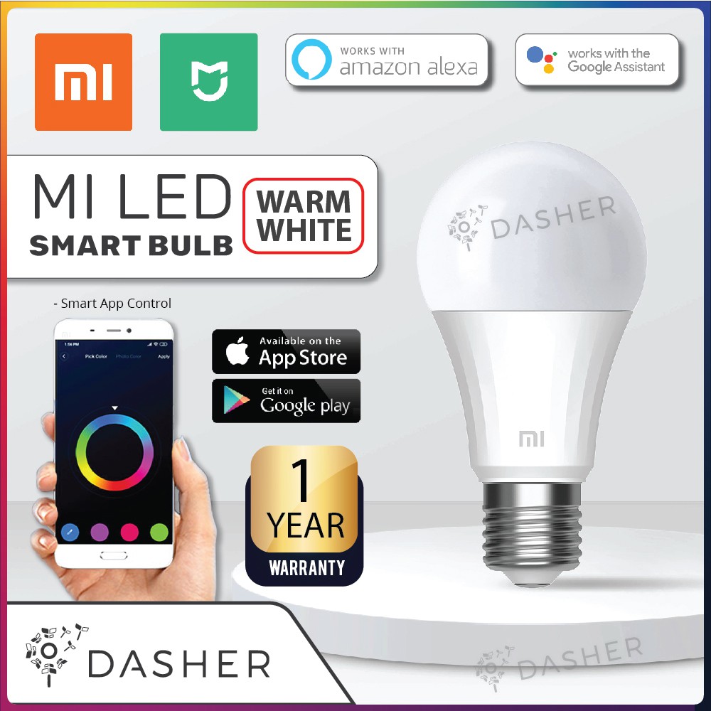 mi led smart bulb alexa