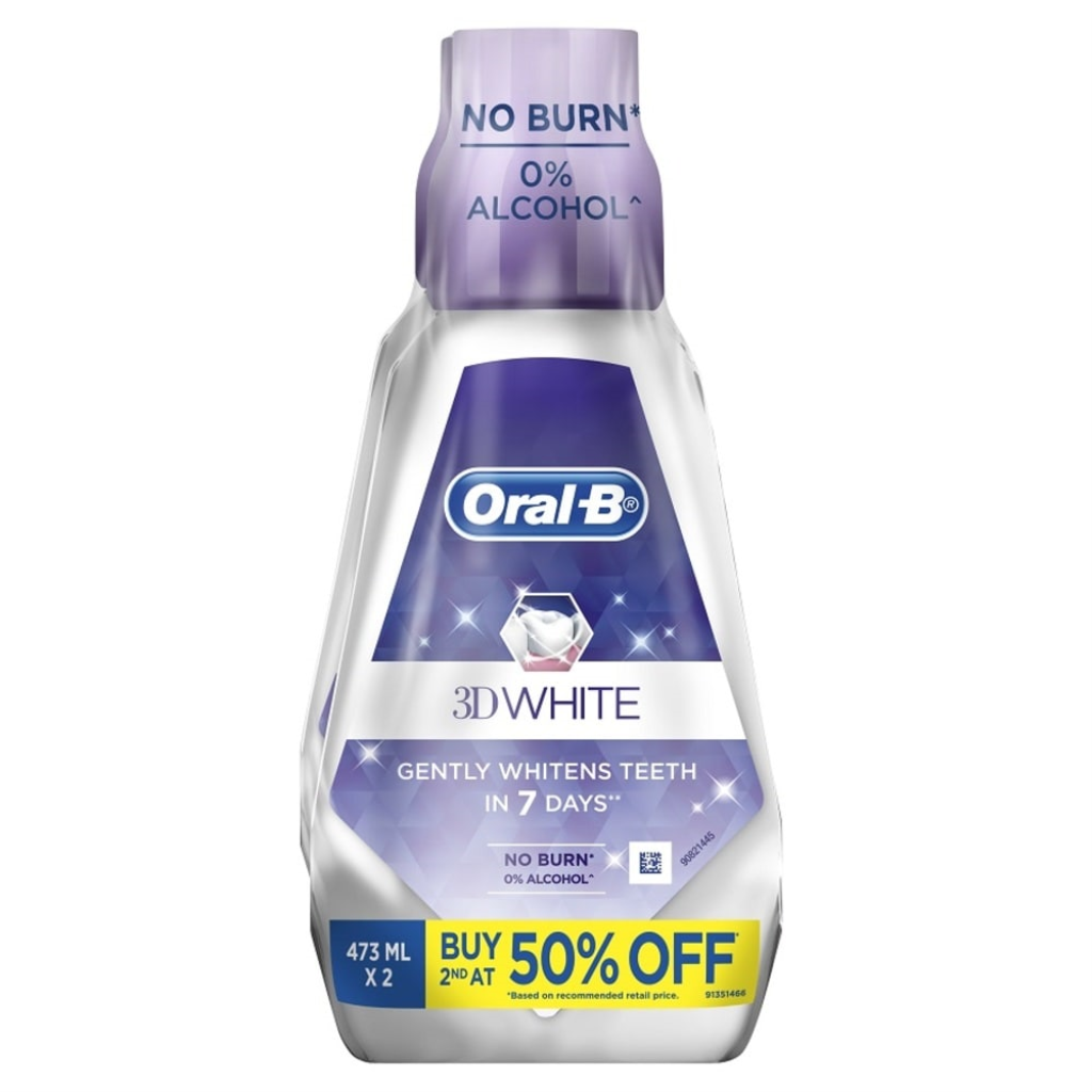 ORALB Mouthwash 3D White 2x473ml Shopee Malaysia