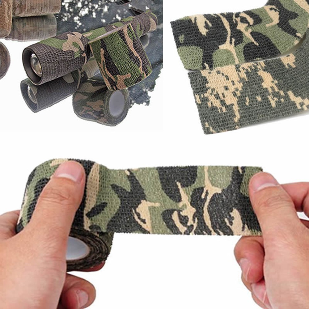 Shooting Rifle Tape Gun Wrap Hunting Camouflage Camo Army Stealth Webbing CS