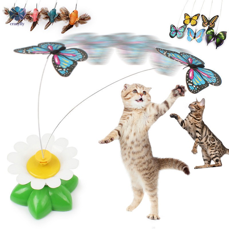 Versatile Have Funny Pet Toy Electric Rotating Bird/Butterfly Rod Cat Kitten Teaser Play Toys Essential - Image 4