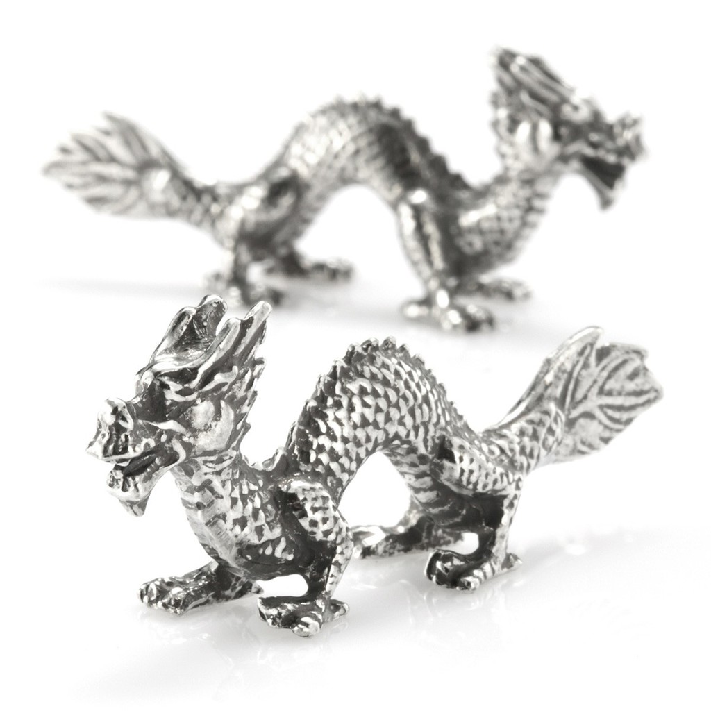 Royal Selangor Auspicious & Oriental Collection Dragon Chopstick Rest Pair