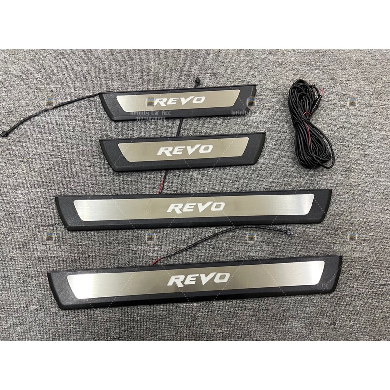 Toyota Hilux Revo Rogue Rocco 20152022 Led Side sill plate Blue Led