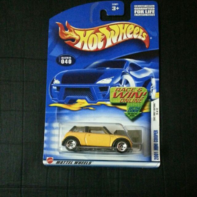 hot wheels 2001 mini cooper