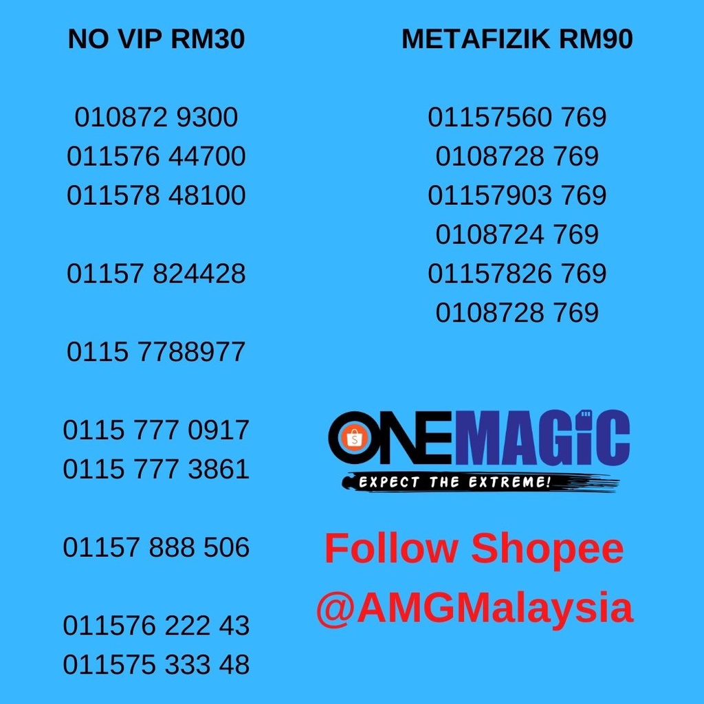 Buy Nombor Telefon VIP, Metafizik 769, Ong Lai Hebat Ready Stock 
