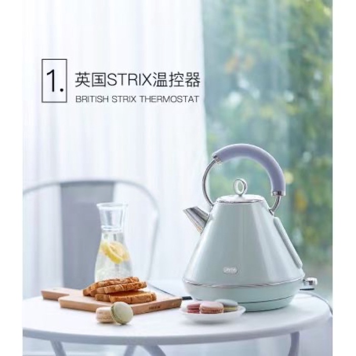 Ready Stock Original Aca Electric Automatic Power off Electric Kettle 304 stainless Steel Household 220v Kettle