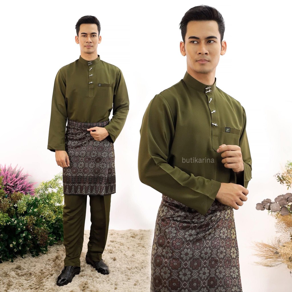 Baju Raya Warna Olive Green