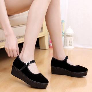 Ladies black clearance wedges shoes
