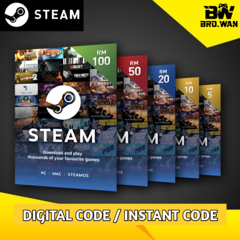 Steam Wallet Code (MY) STEAM WALLET CODE STEAM WALLET REDEEM CODE