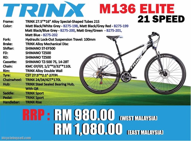 trinx m136 elite 2020 price