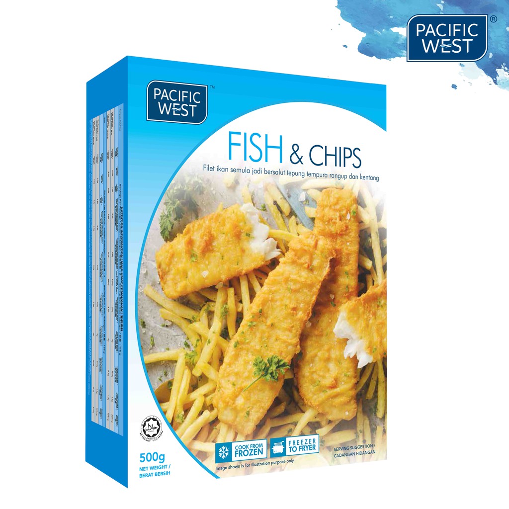 Pacific West Fish & Chips (500g) | Shopee Malaysia