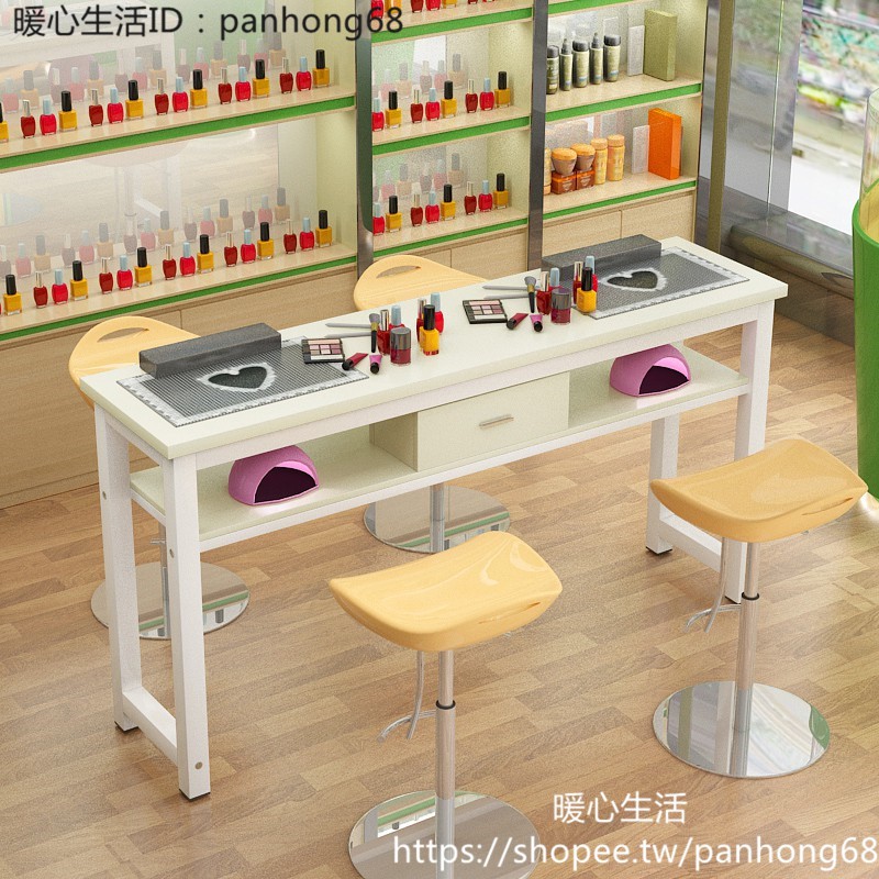 Nail Art Desk Nail Table Makeup Table Double Layer Nail Art Table