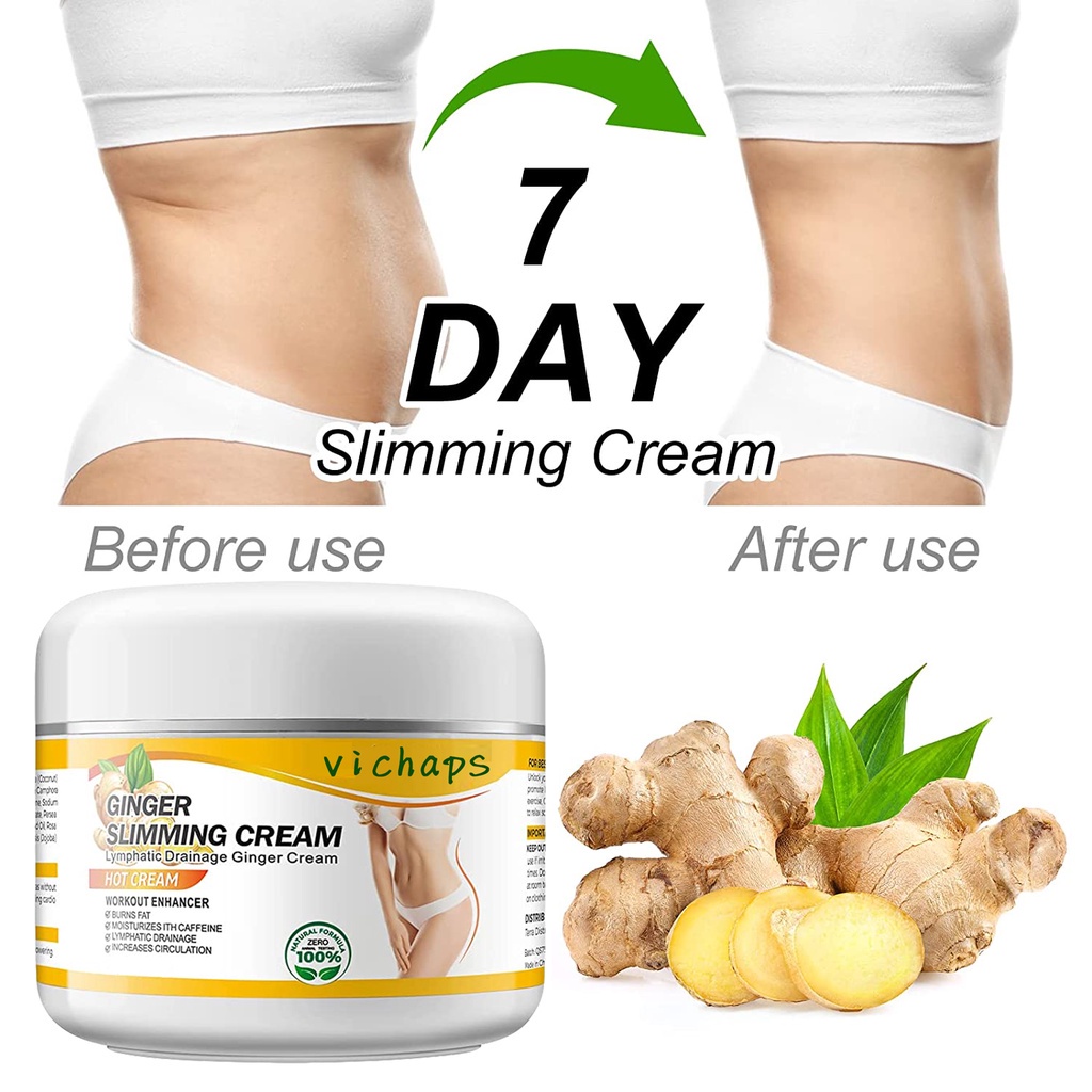 Ginger Hot Cream,Body Slimming Fat Burning Cream,Weight Loss Anti-Cellulite Slimming Cream Gel