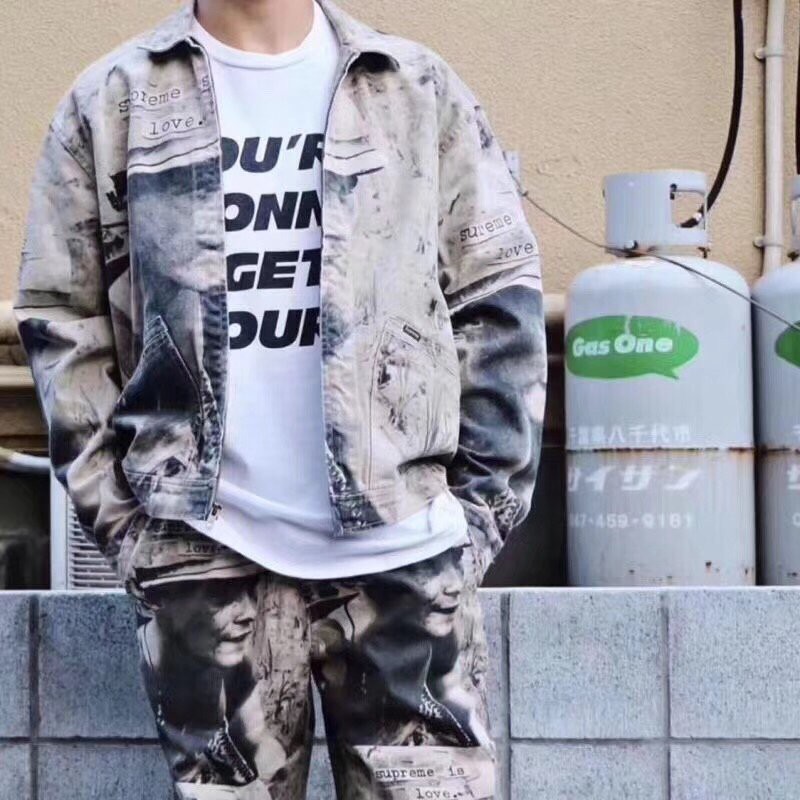 supreme is love denim work jacket