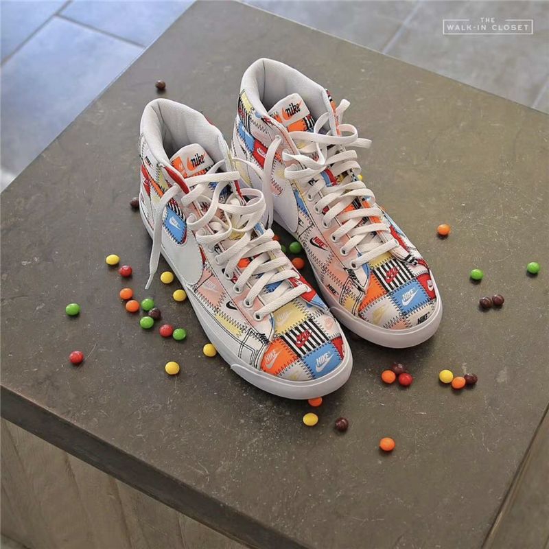 nike blazer patchwork
