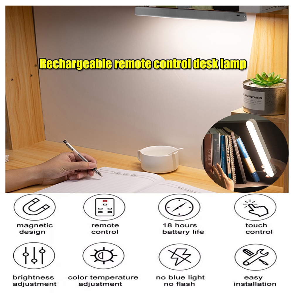 Remote Control Adsorption LED Desk Lamp Handheld Adjustable