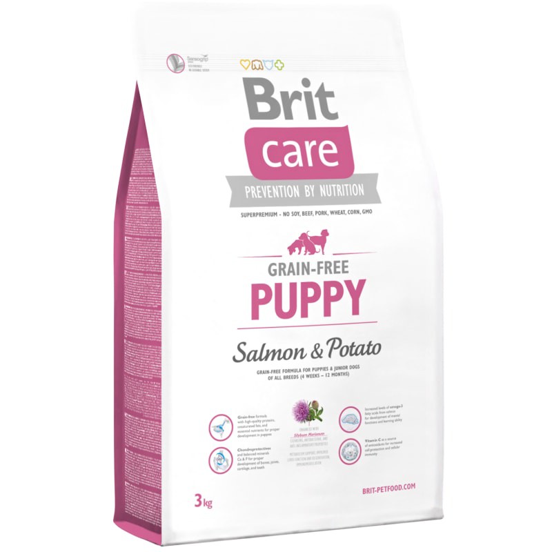 Brit Care Grain Free Puppy Salmon Potato 3kg 12kg Shopee