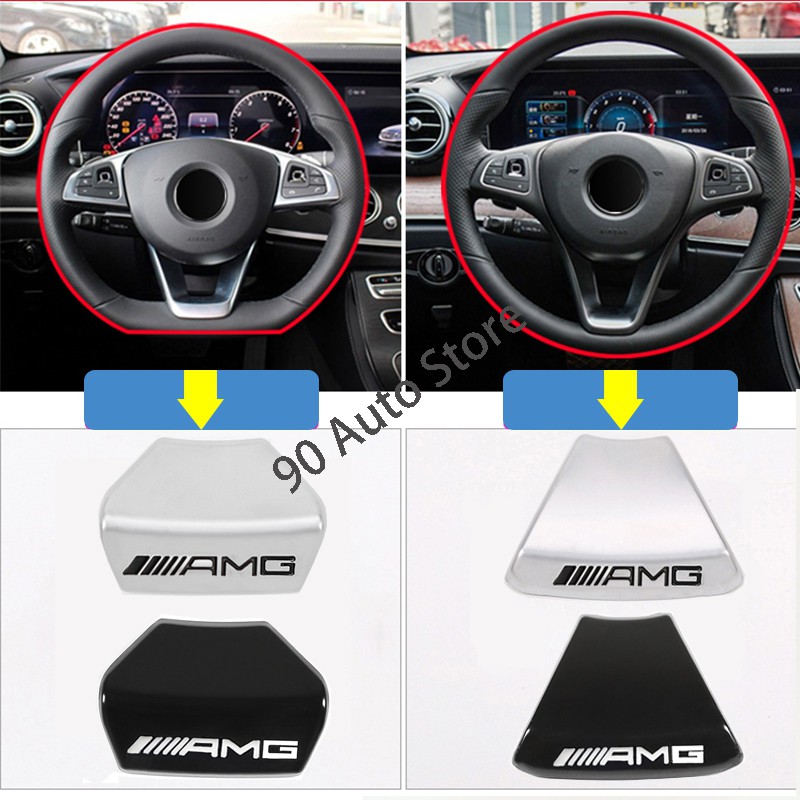NEW Steering Wheel Emblem Decal Sticker Badge Decoration AMG Logo For AMG GLC C180L C200L C300L New C class 