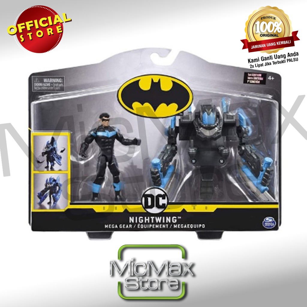 Dc Batman Mega Gear Nightwing Deluxe Action Figure with Transforming Armor  | Shopee Malaysia