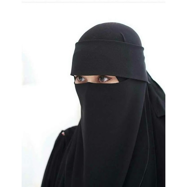 niqab / PURDAH alaraby dari mesir face mask hidden eyes lembut | Shopee ...