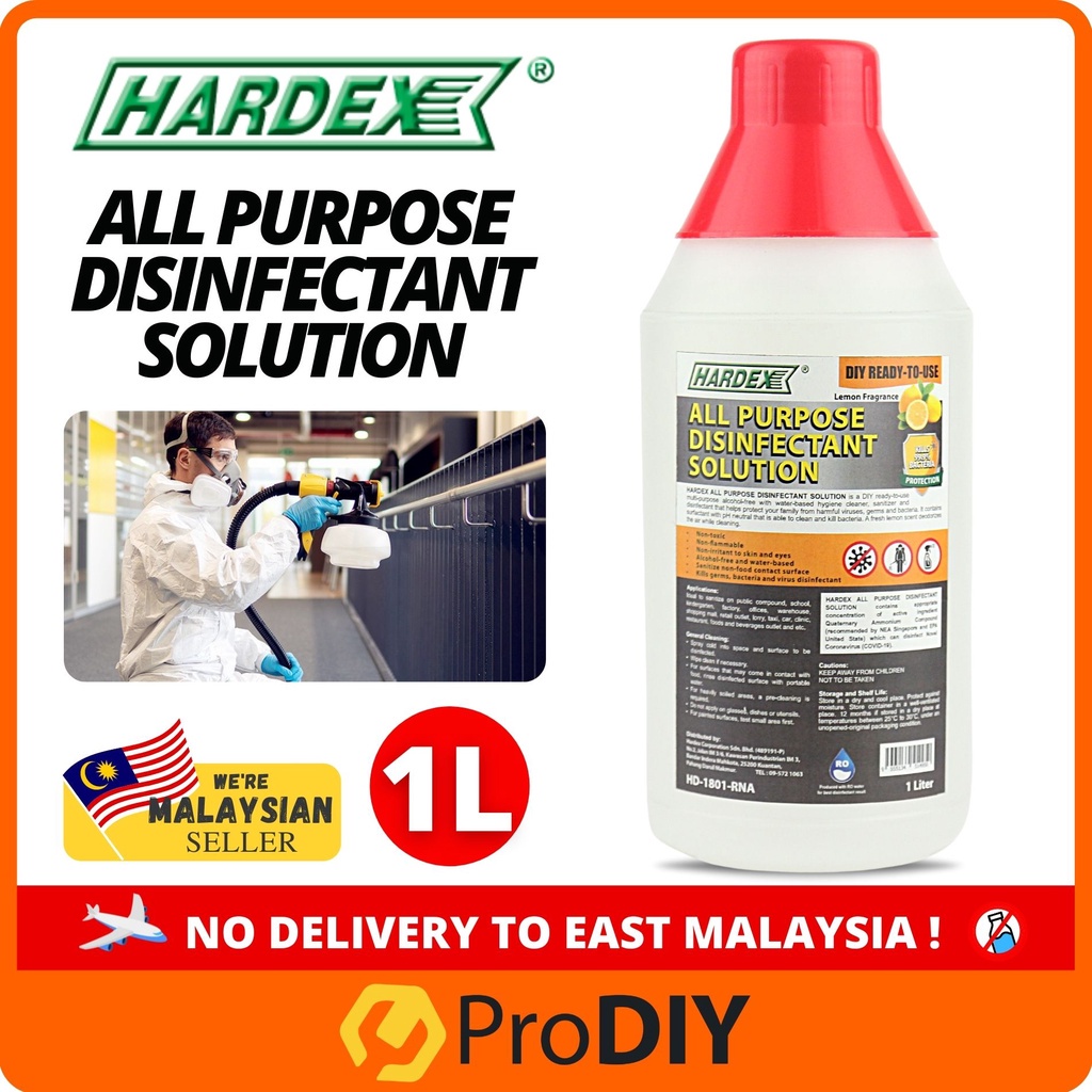HARDEX All Purpose Disinfectant Solution 1L Daily cleaner and