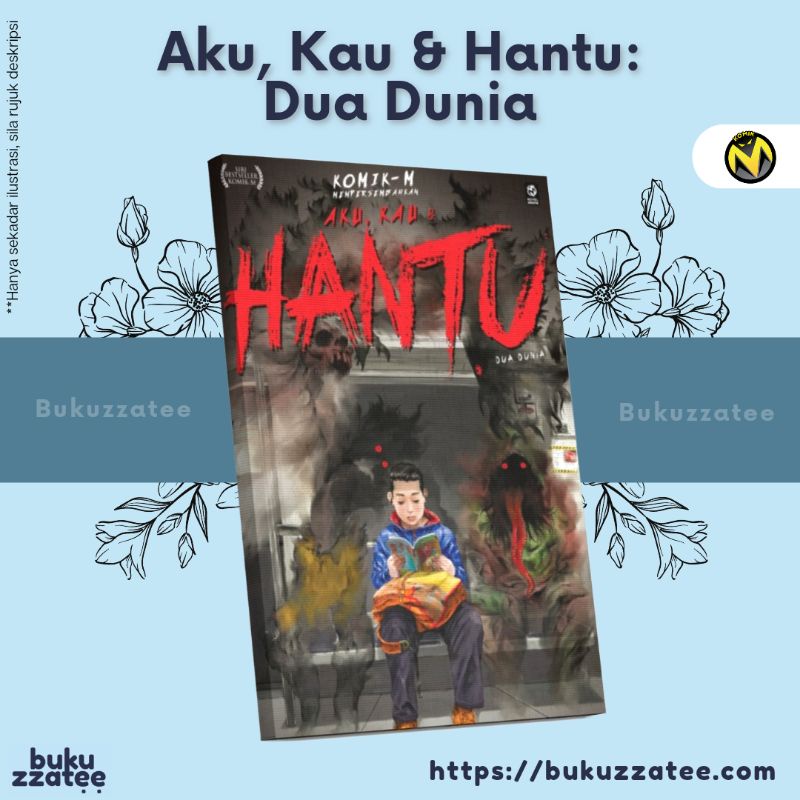 (Edisi Kemas Kini) Aku, Kau & Hantu: Dua Dunia | Komik Seram Remaja & Kanak-Kanak | Buku Berwarna | Komik-M | Seram